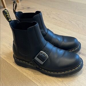 Dr. Martens - Black Leather Chelsea Harness Boots - Women’s Size 9US (7UK)